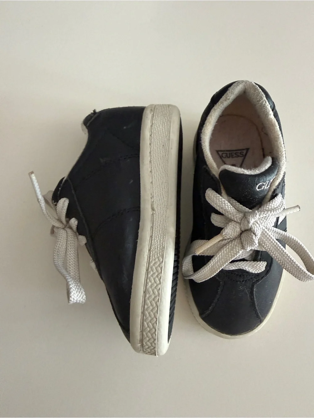 Vintage 1996 Baby Guess Shoes Size 5 Gently Worn Black White